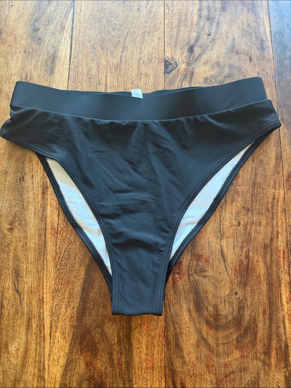 High-Waist Black Bikini Bottom - Women Swim